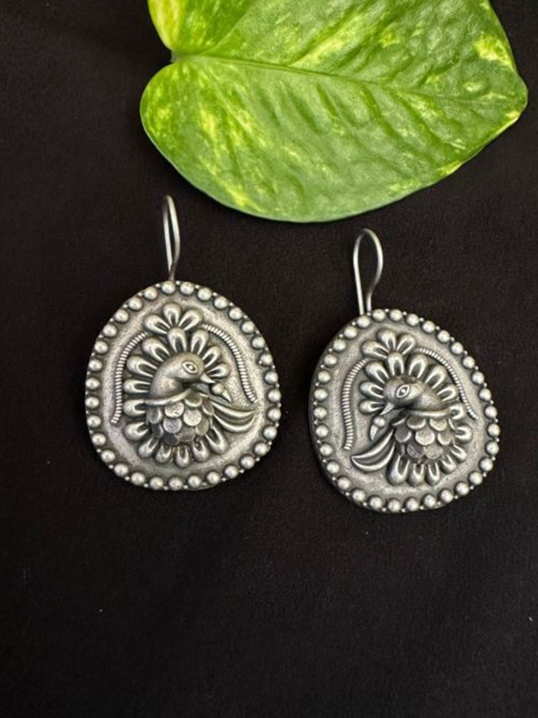 

The Pari Silver-Plated Contemporary Oxidised Studs