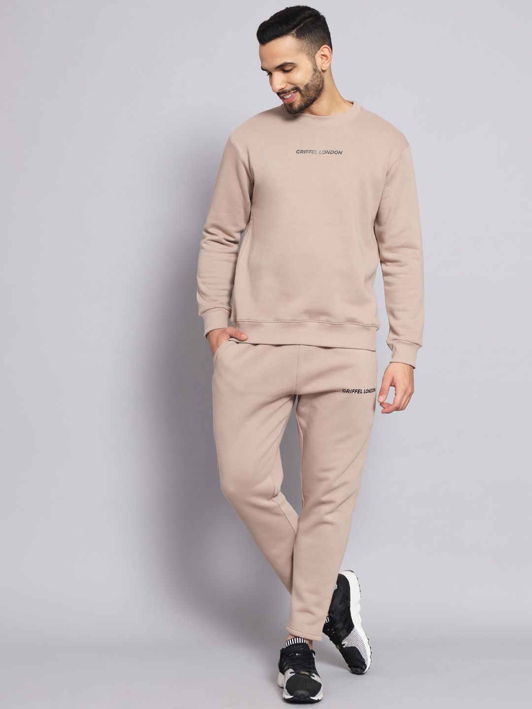 

GRIFFEL Round Neck Tracksuit, Camel brown
