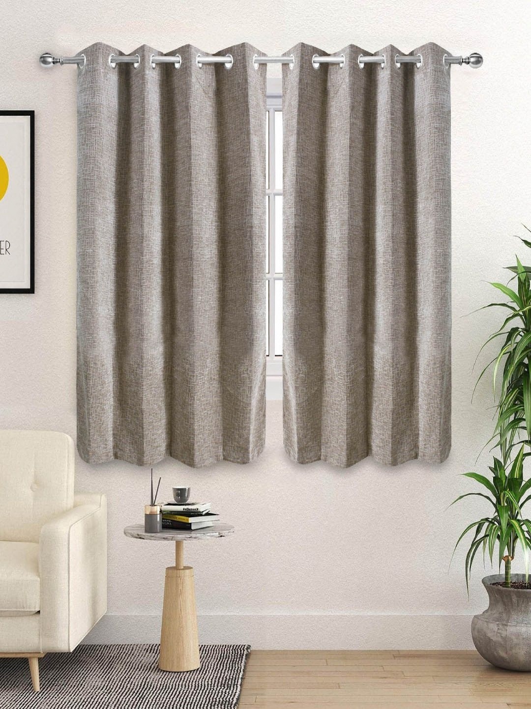 

Saral Home Beige 2 Pieces Black Out Window Curtain