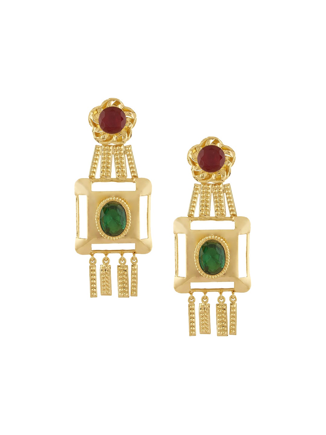 

VALLIYAN BY NITYA Contemporary Drop Earrings, Gold