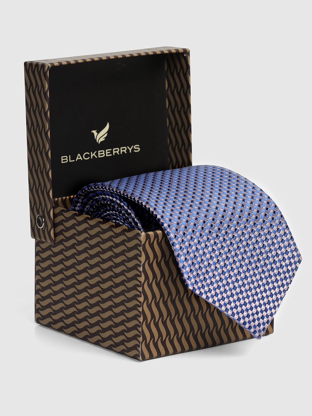 

Blackberrys Men Woven Design Broad Tie, Lavender