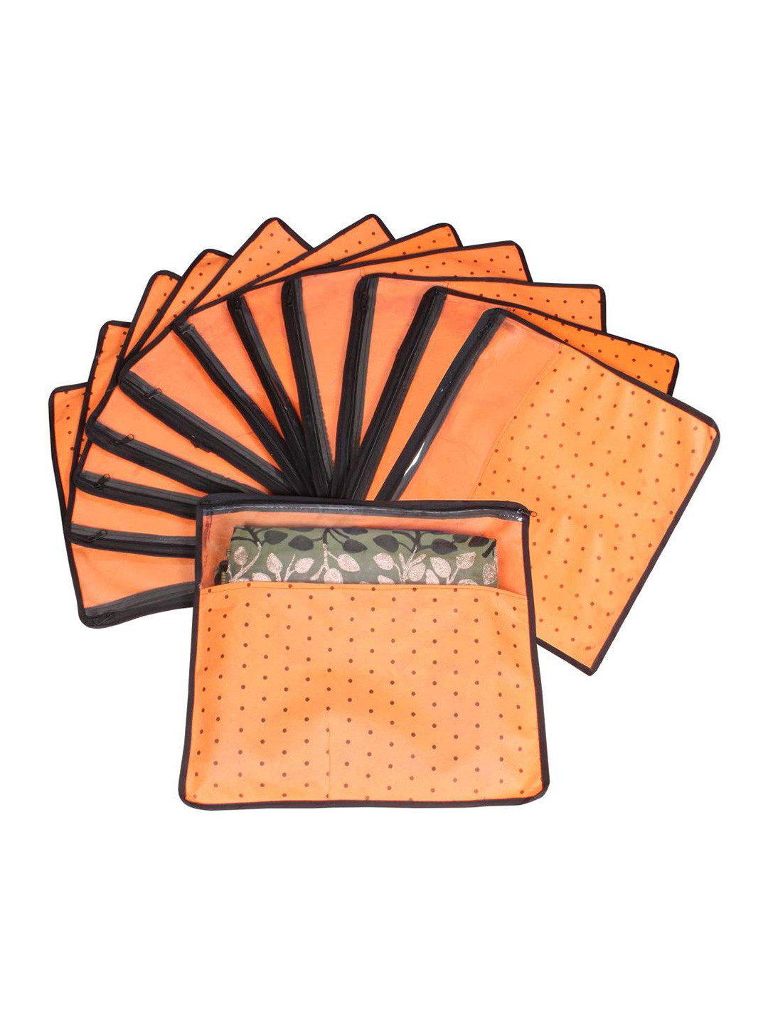 

prettykrafts Orange Set of 6 Regular Drawer Organiser Organisers