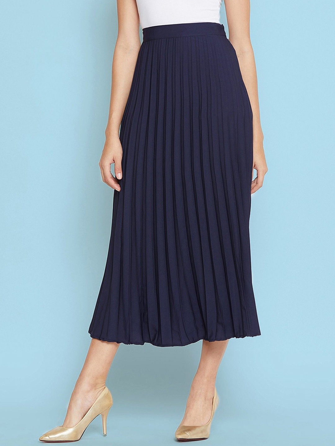 

Vastani Enterprise Aline Midi Length Skirt, Blue