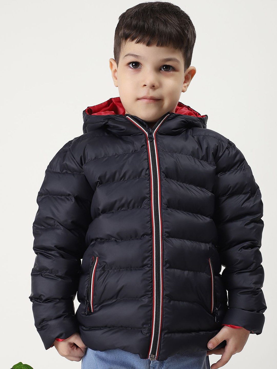 

HOUSE OF VEDAS Boys Lightweight Puffer Jacket, Navy blue