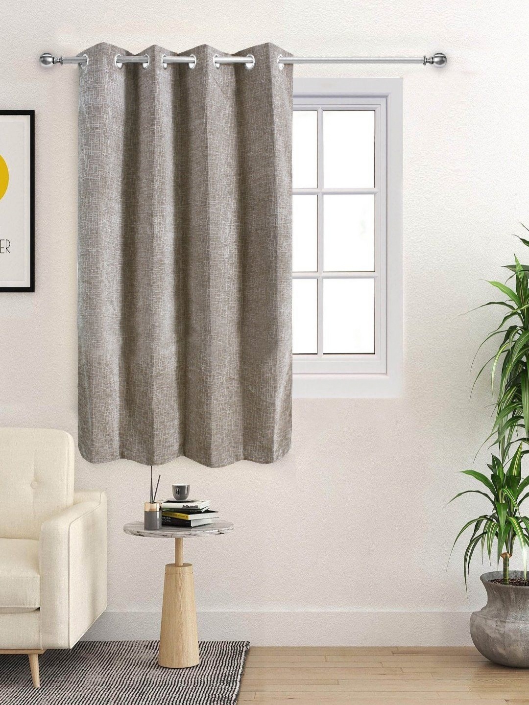 

Saral Home Beige Black Out Window Curtain