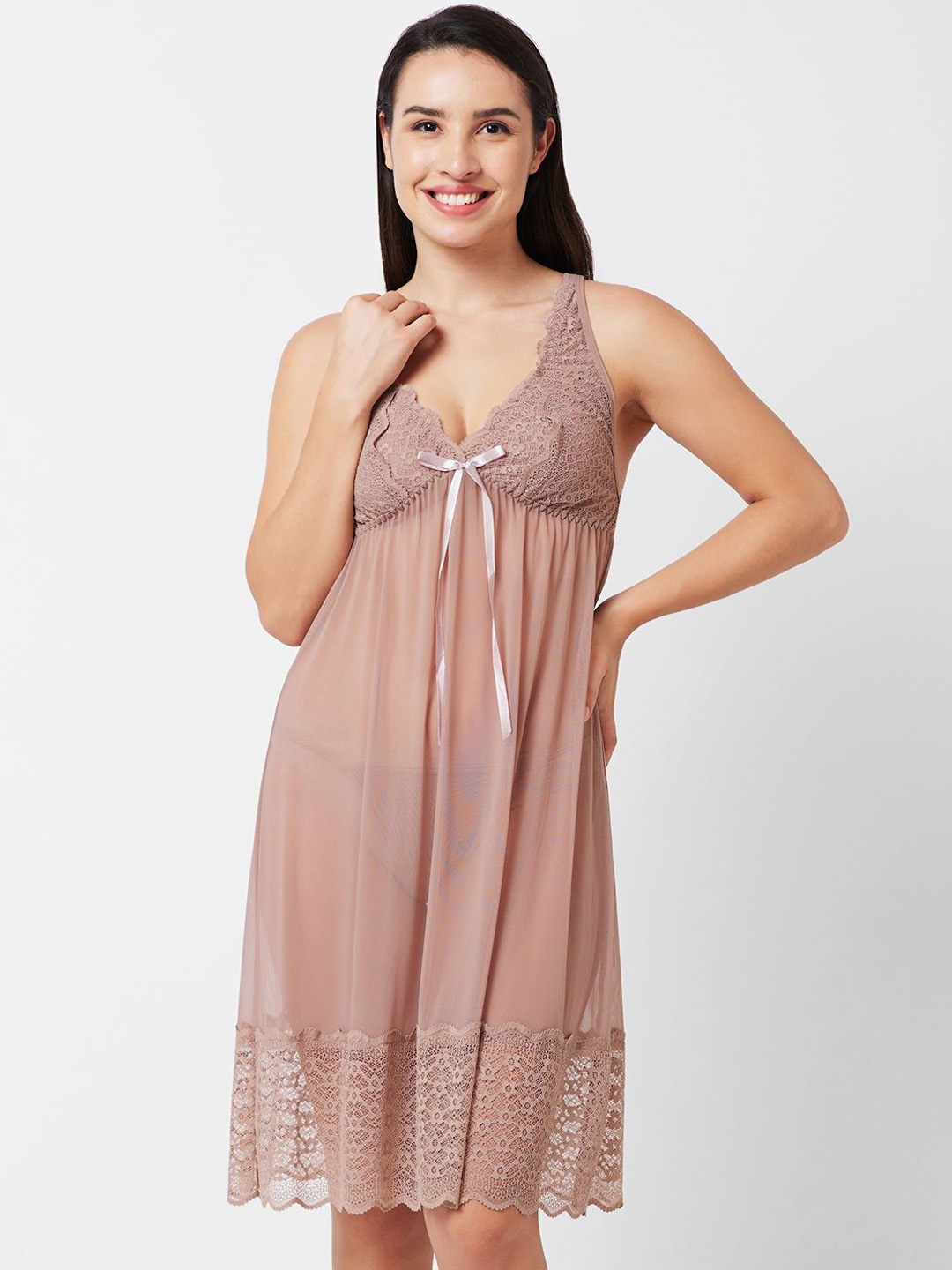 

FashionRack Net Baby Doll, Brown