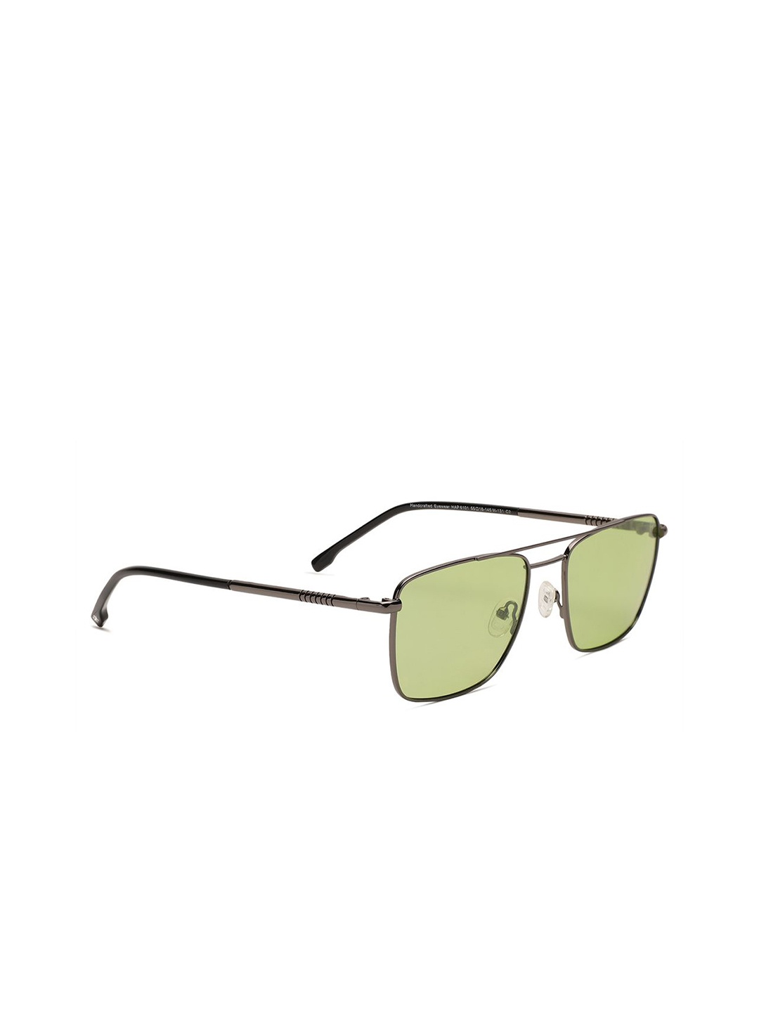 

Specsmakers Unisex Rectangle Sunglasses SMFGMSGR55HAP6101, Green