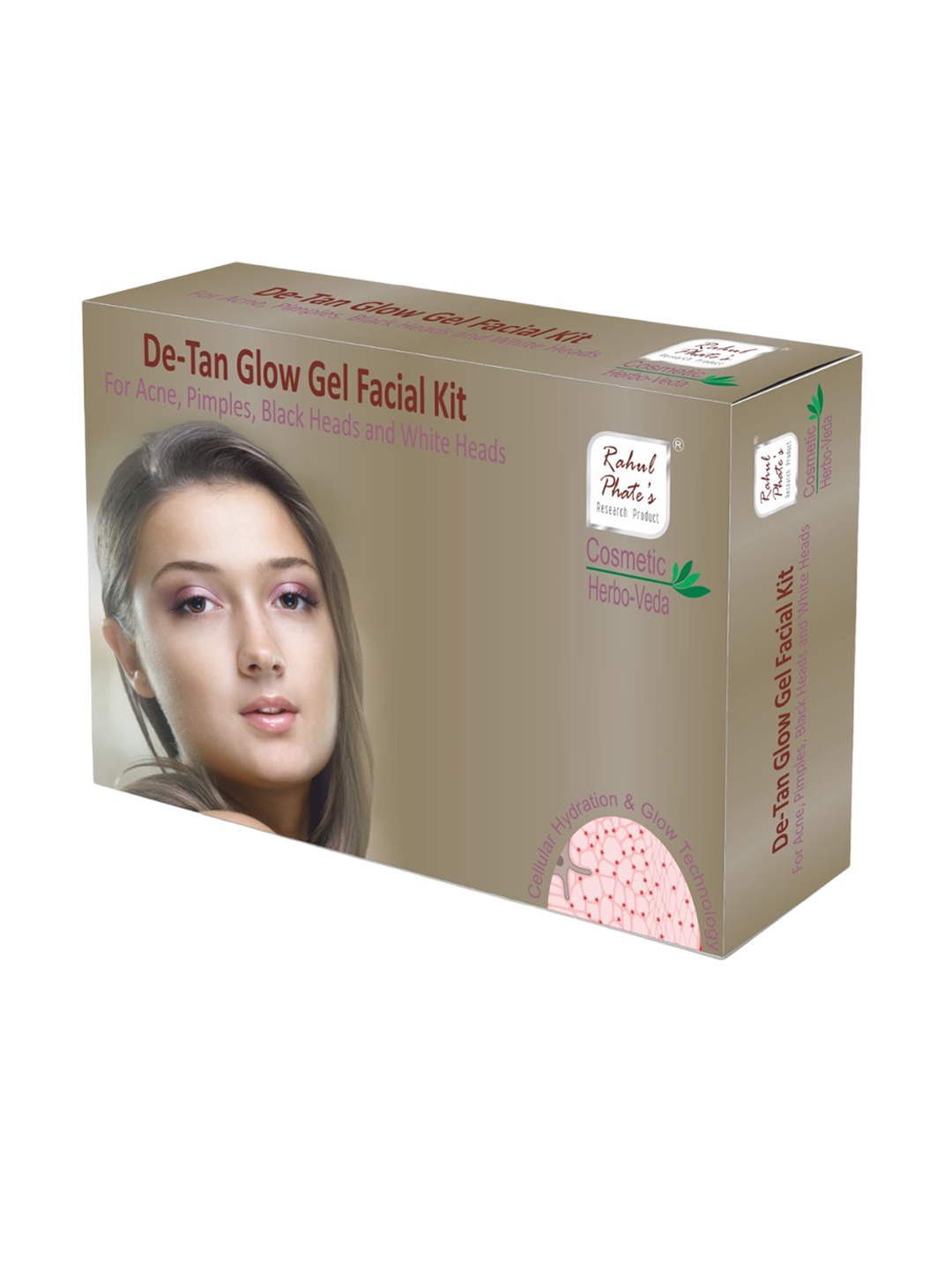 

Rahul Phate Research Product De-Tan Glow Gel Facial Kit-48g Small, White