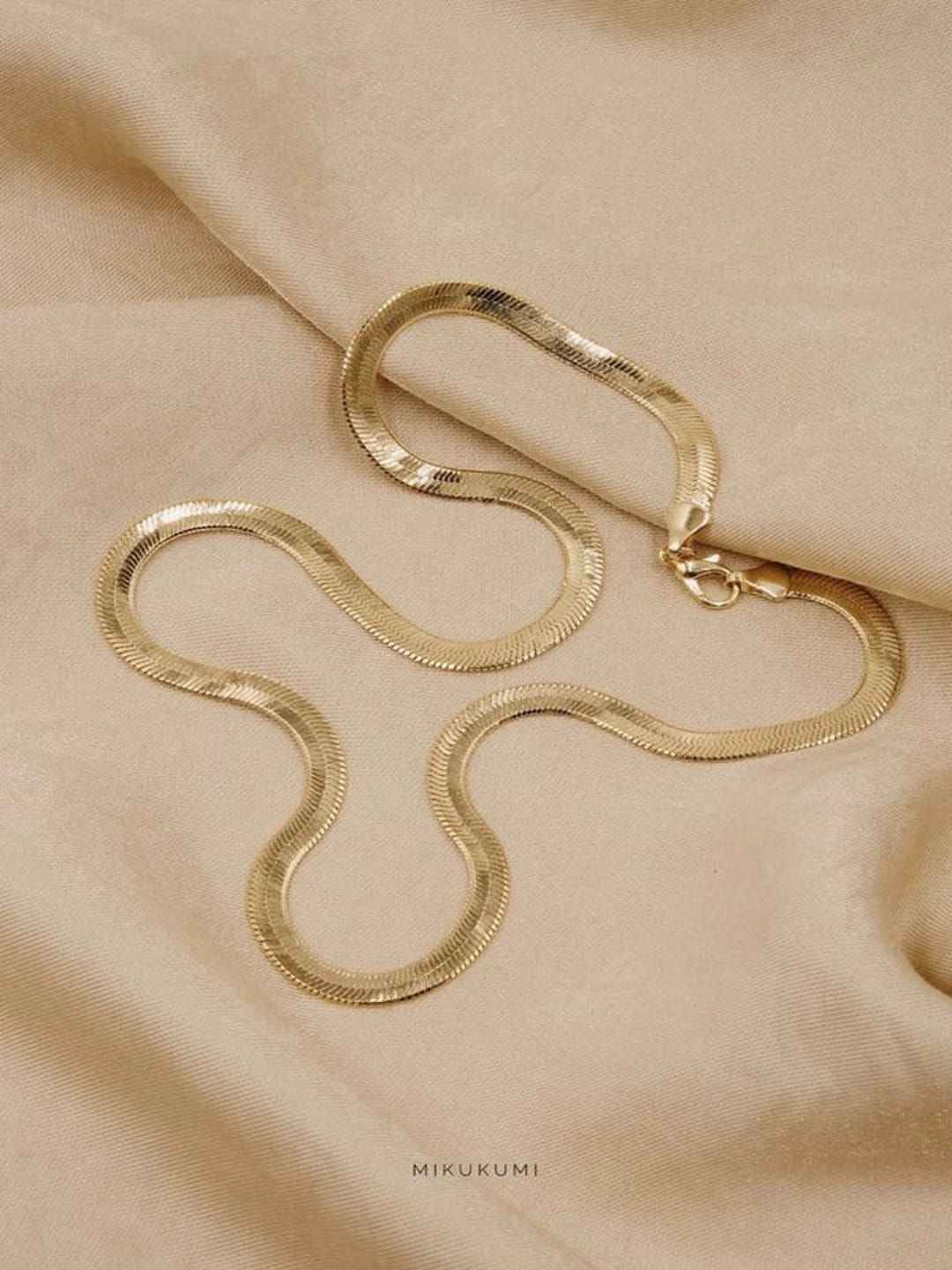 

SUBHAGALANKAR 18KT Gold-Plated Stainless Steel Snake And Rope Necklace