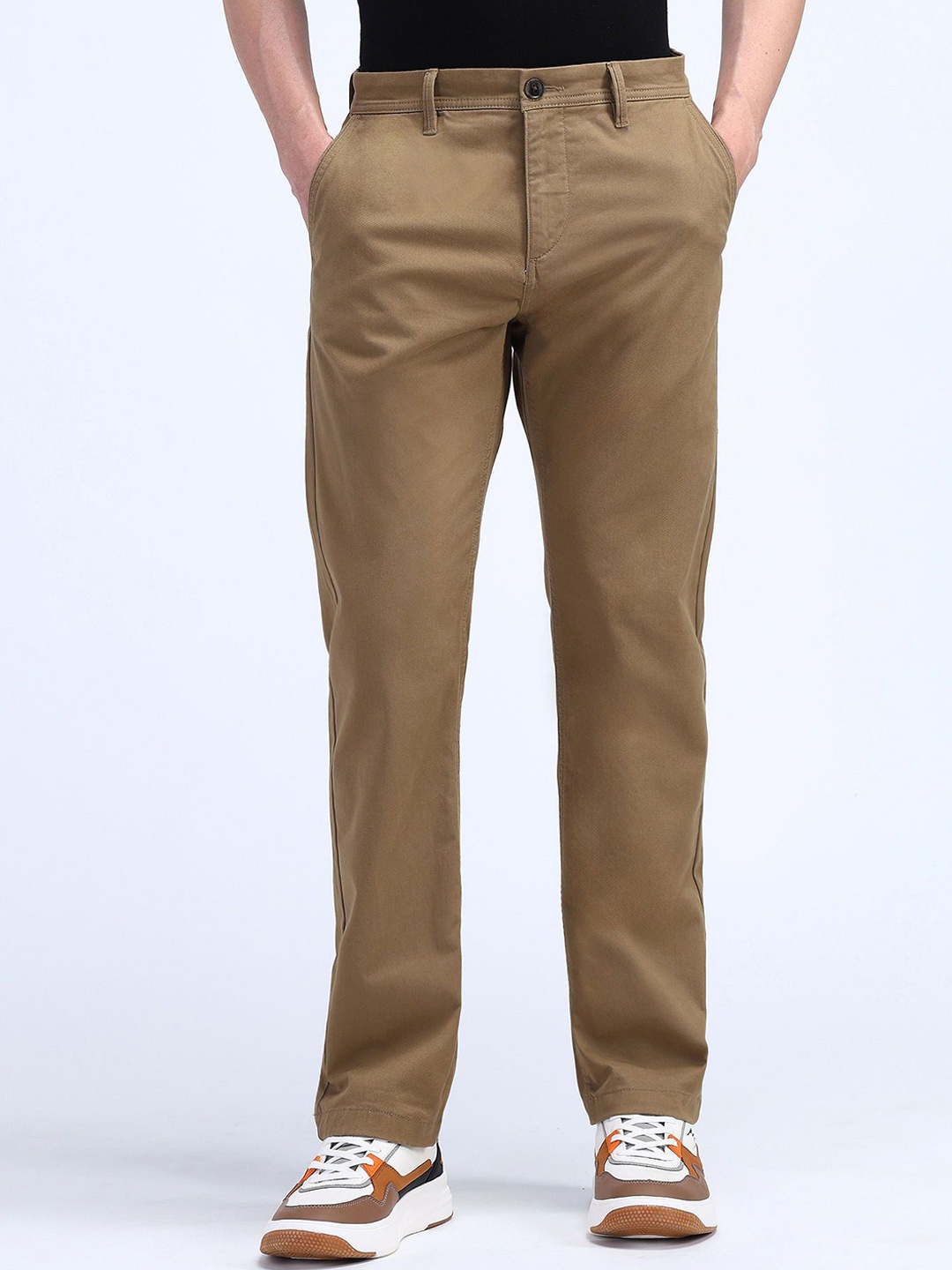 

Flying Machine Men Urban Slim Slim Fit Trousers, Brown