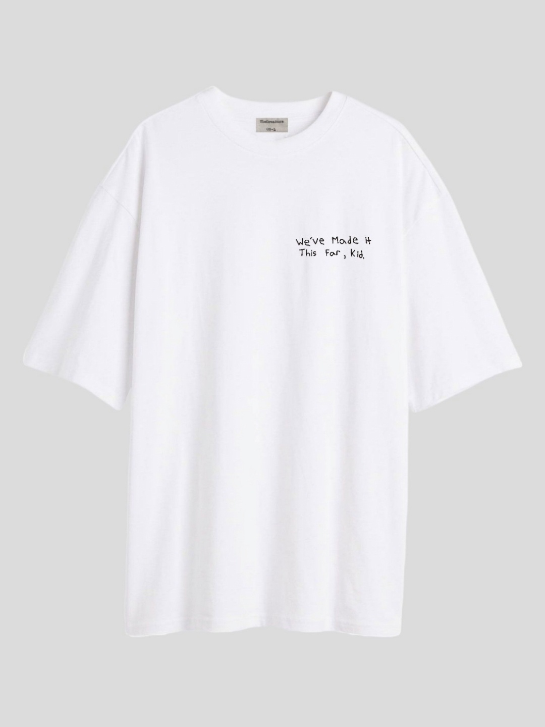 

TheBTclub Men Printed Drop-Shoulder Sleeves Activchill T-shirt, White