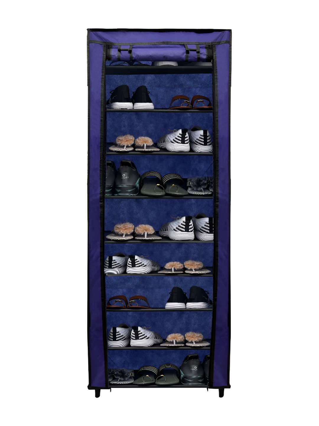 

Urban Choice Blue & Black 9-Tier Rectangular Shoes Rack