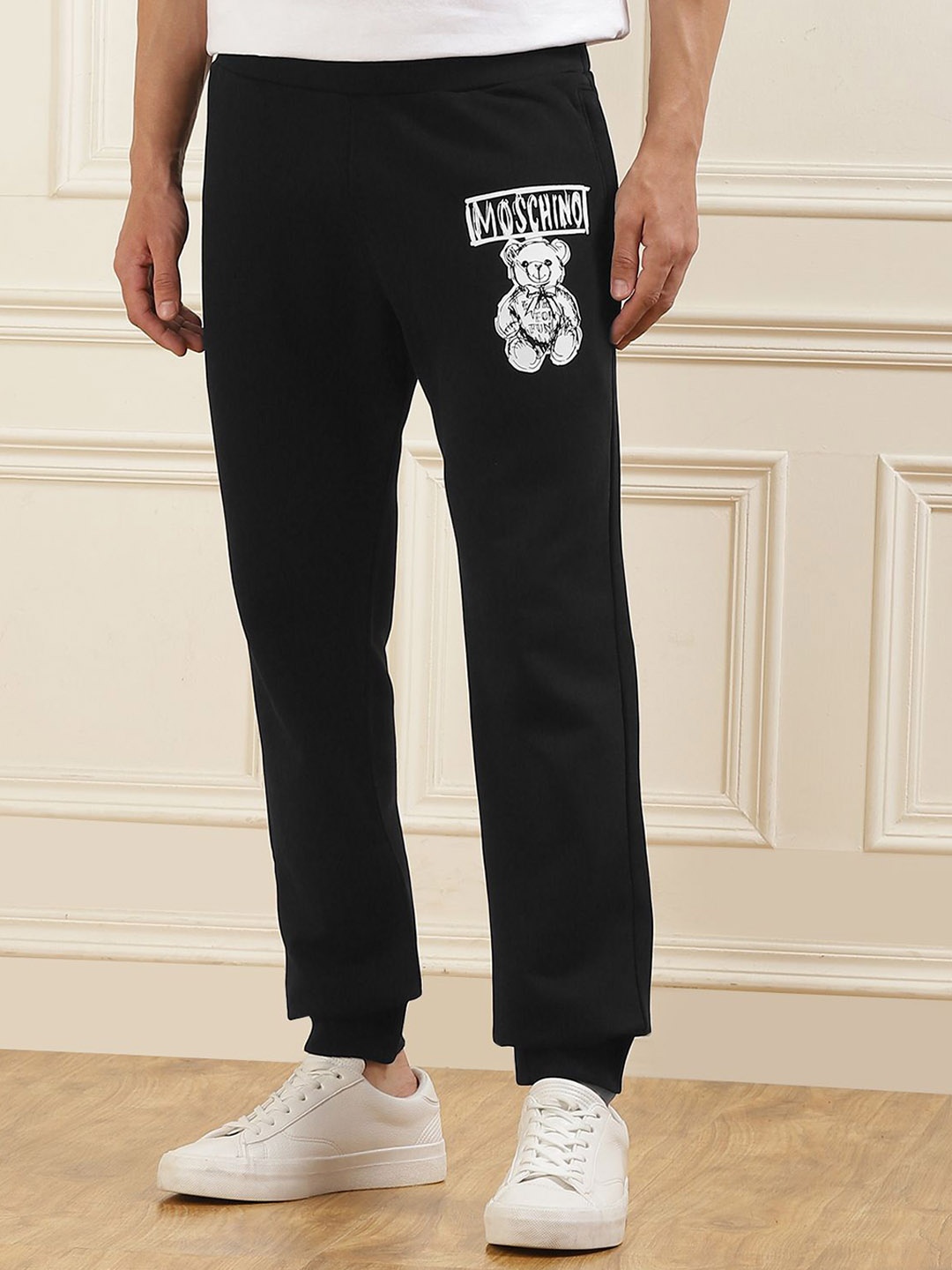 

MOSCHINO COUTURE Men Joggers Trousers, Black