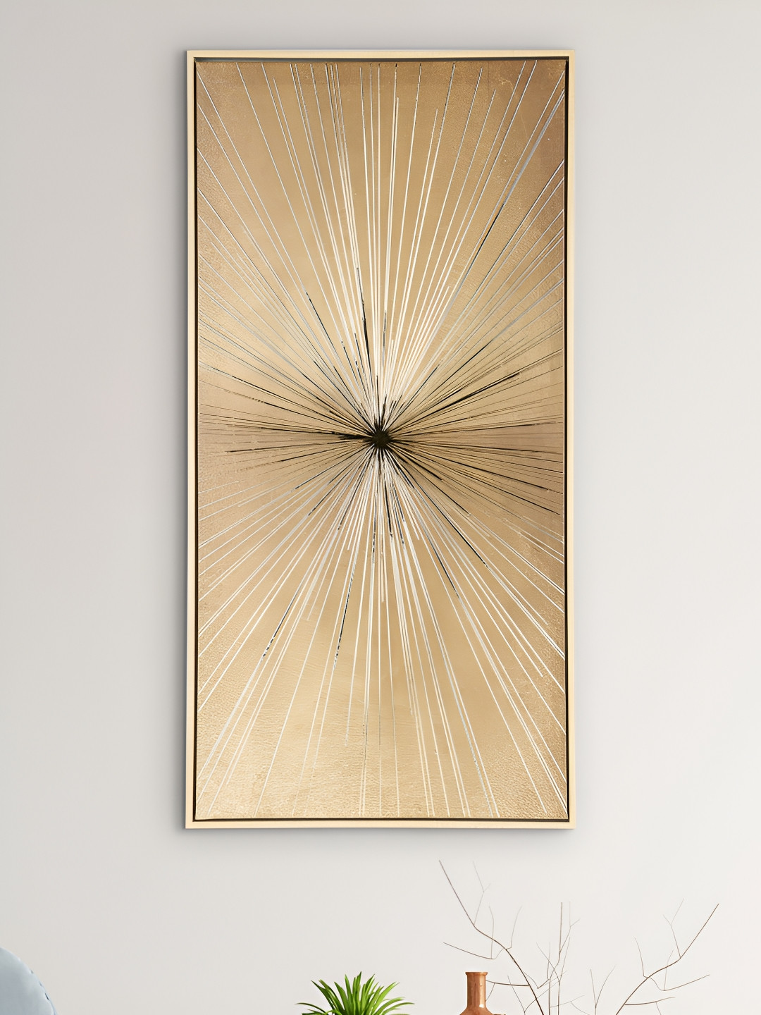 

Home Centre Gold-Toned Wooden Wall Photo Frame