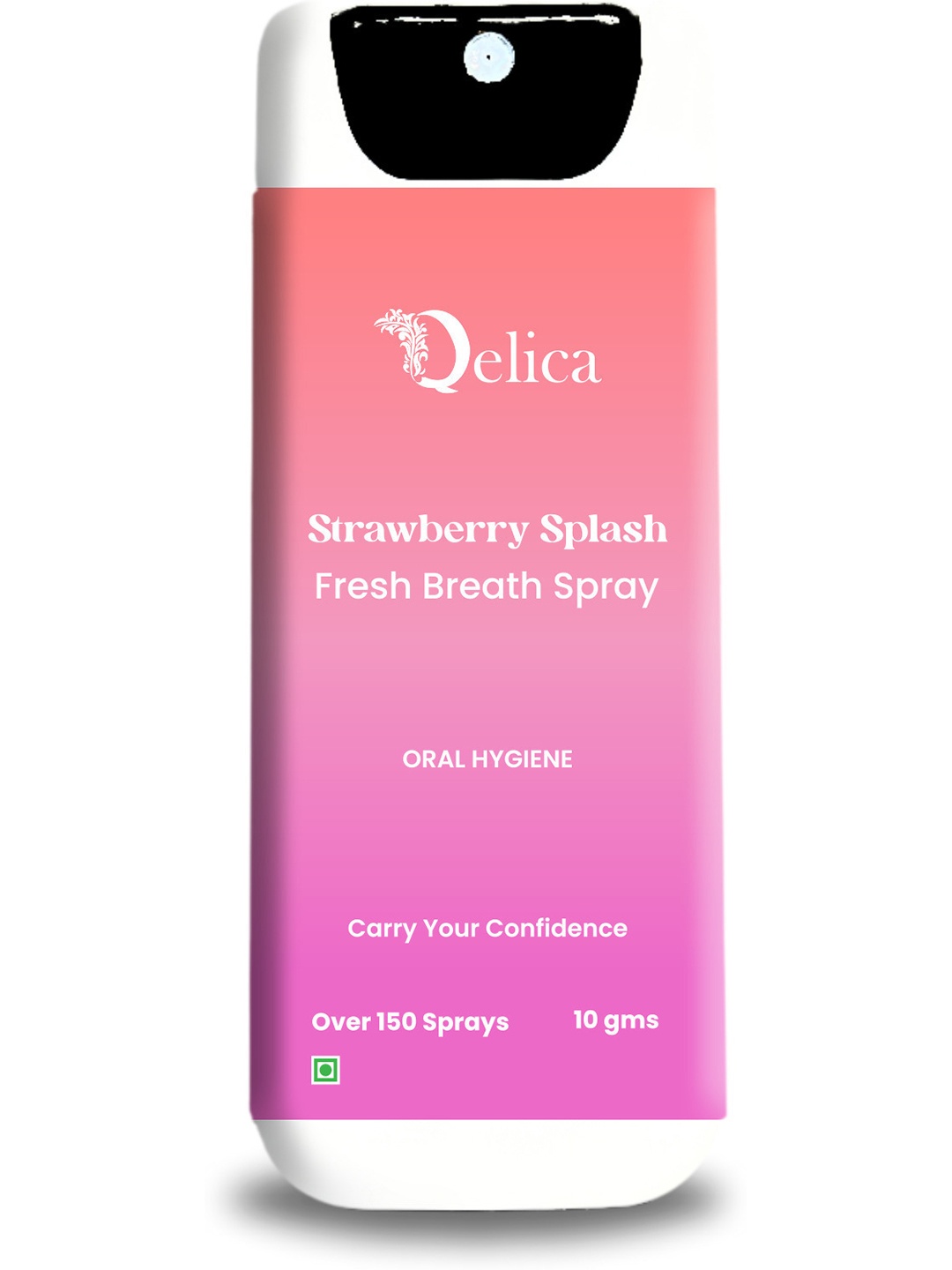 

Qelica Strawberry Splash Fresh Breath Spray-10g Each, Red