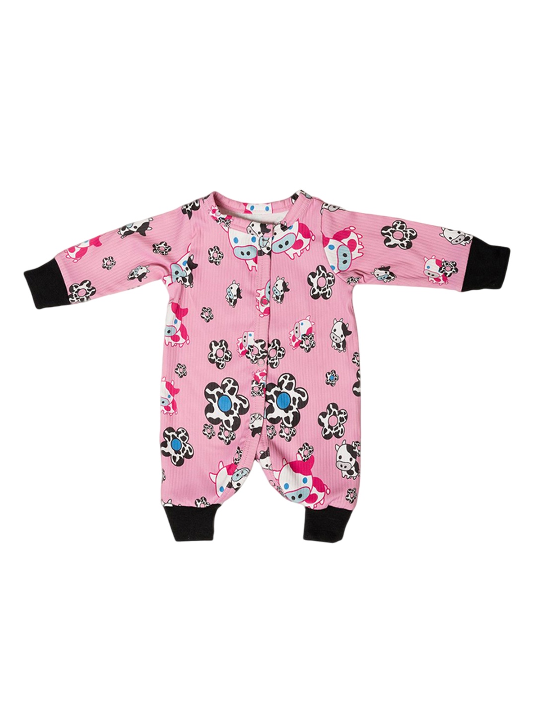 

BAESD Infant Conversational Printed Round Neck Romper, Pink