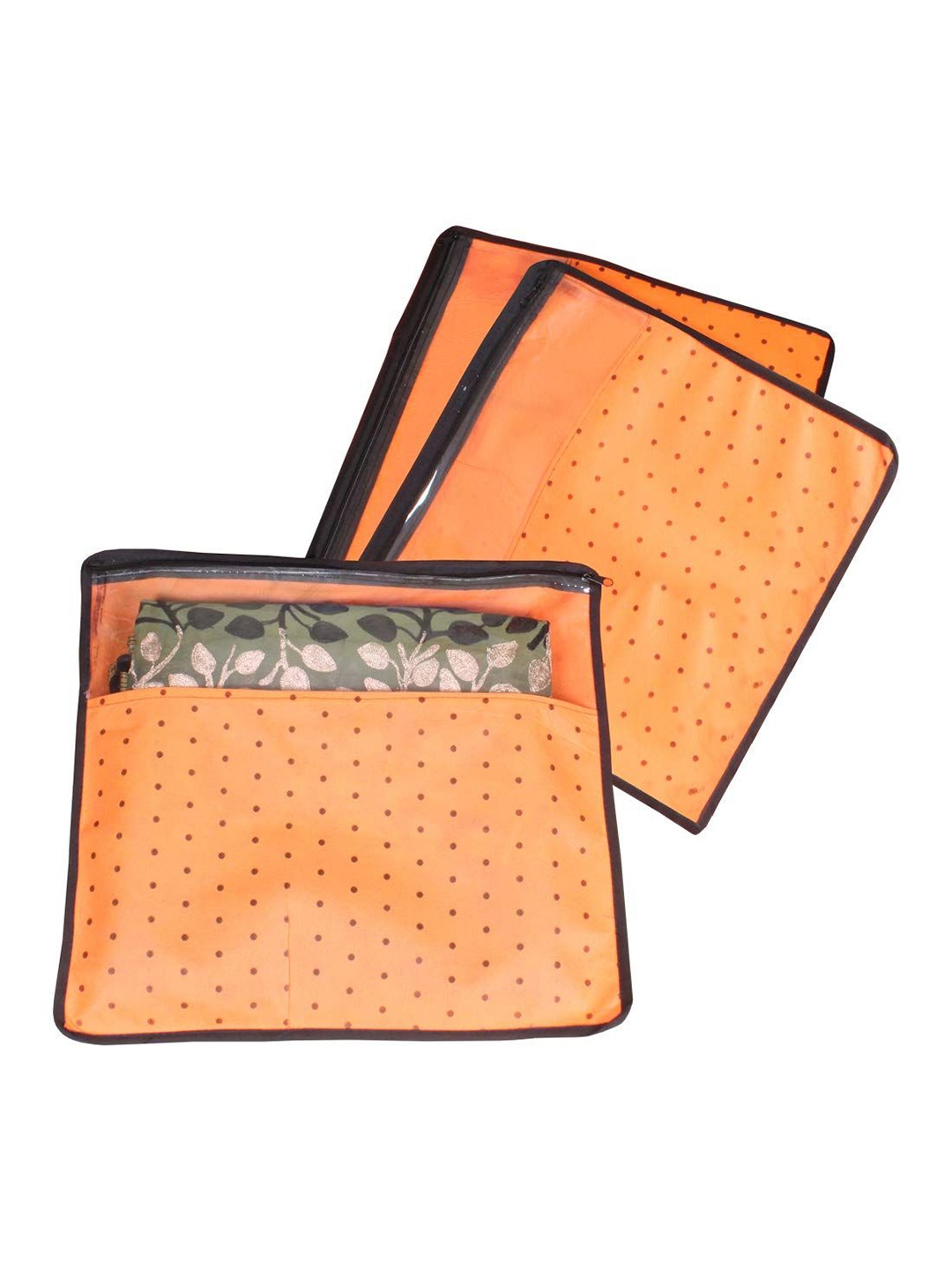 

prettykrafts Orange Set of 3 Regular Drawer Organiser Organisers
