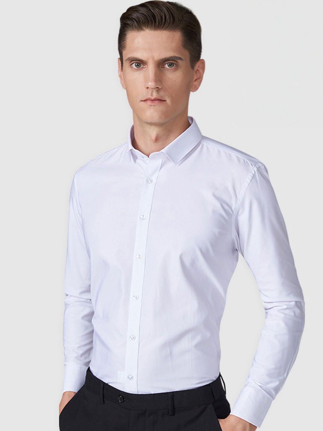 

StyleCast Men Opaque Casual Shirt, White