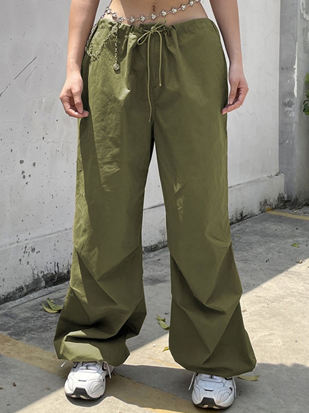 

KPOP Women Original Regular Fit Trousers, Green