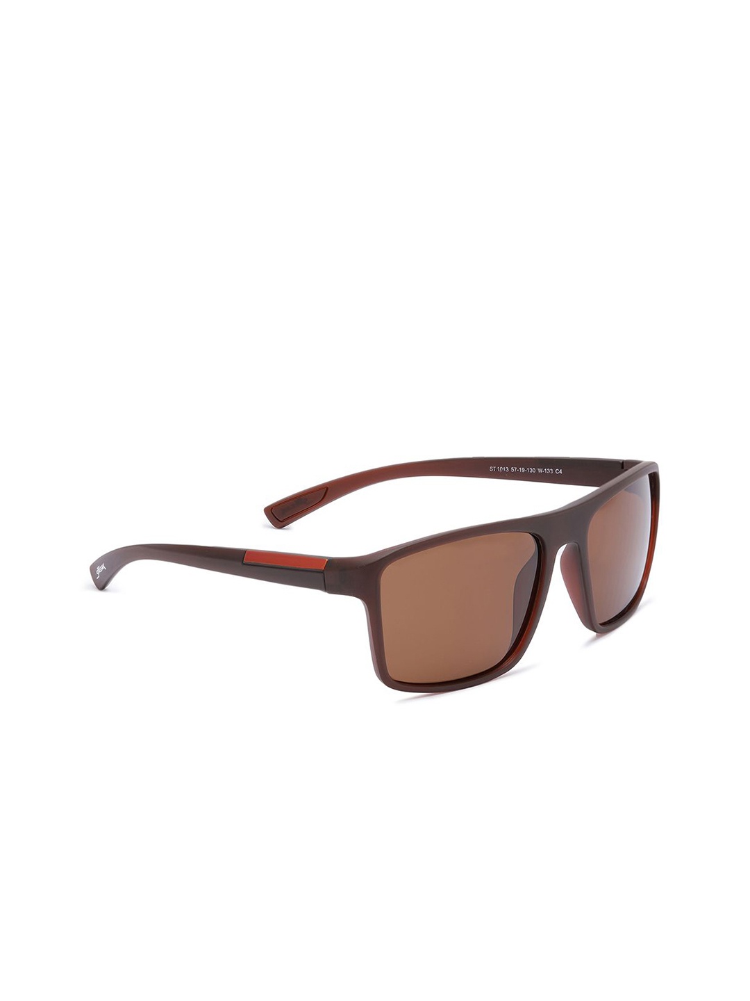 

Specsmakers Unisex Rectangle Sunglasses SSFBRMBR57STP1013, Brown