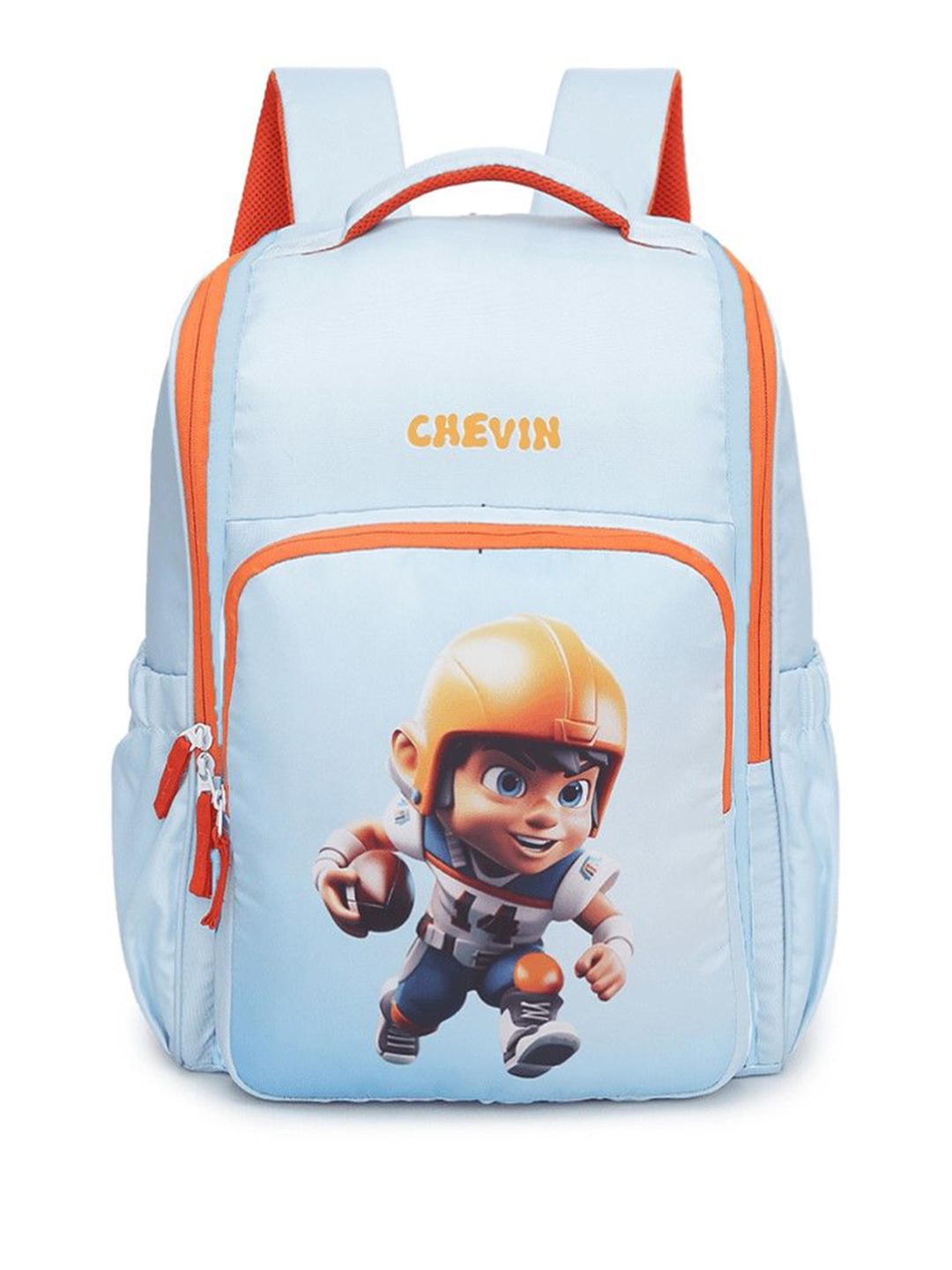 

CHEVIN Unisex Graphic Small Backpack, Blue