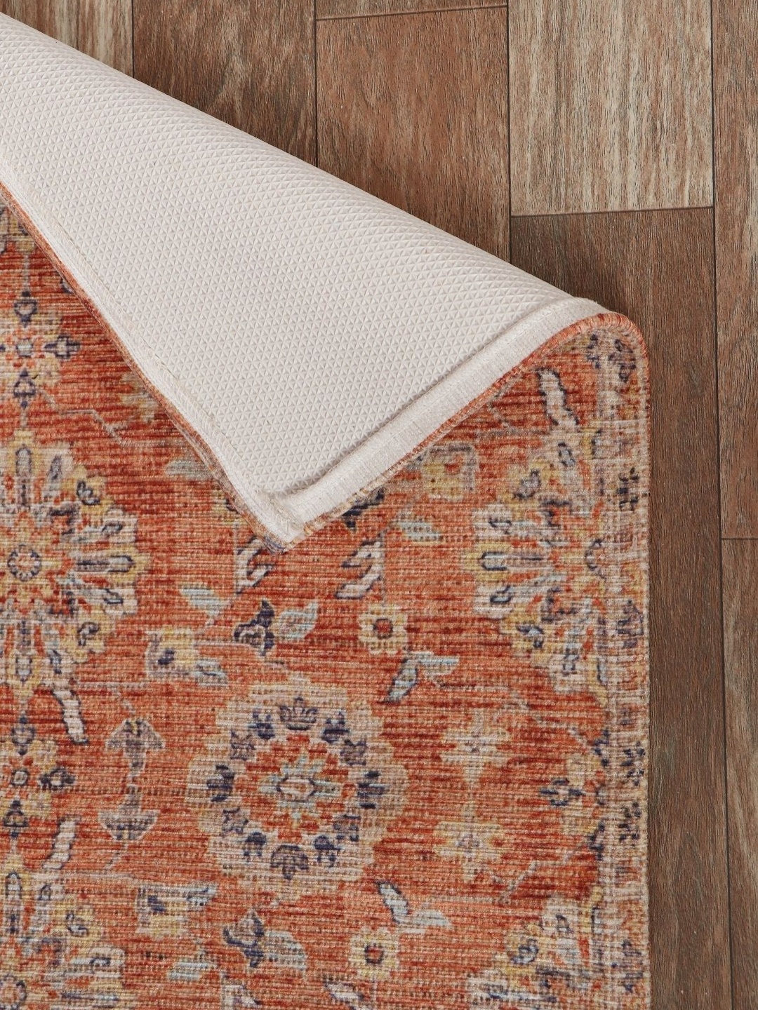 

BELLA TRUE Red & Blue Printed Anti-Skid Doormat