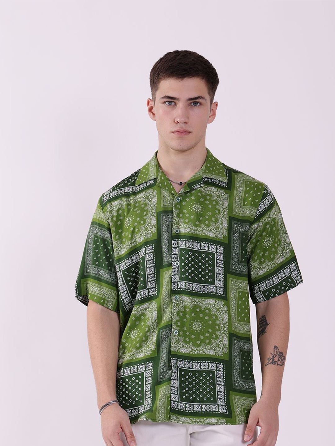 

RAYONBAY Men Relaxed Opaque Printed Casual Shirt, Multi