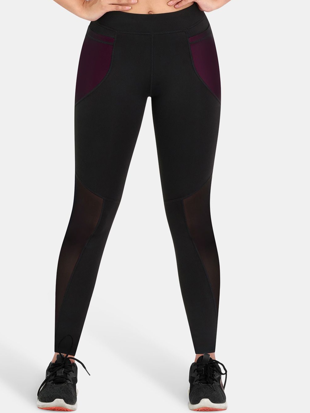 

Dermawear Women Skinny-Fit Ankle-Length Gym Tights, Black