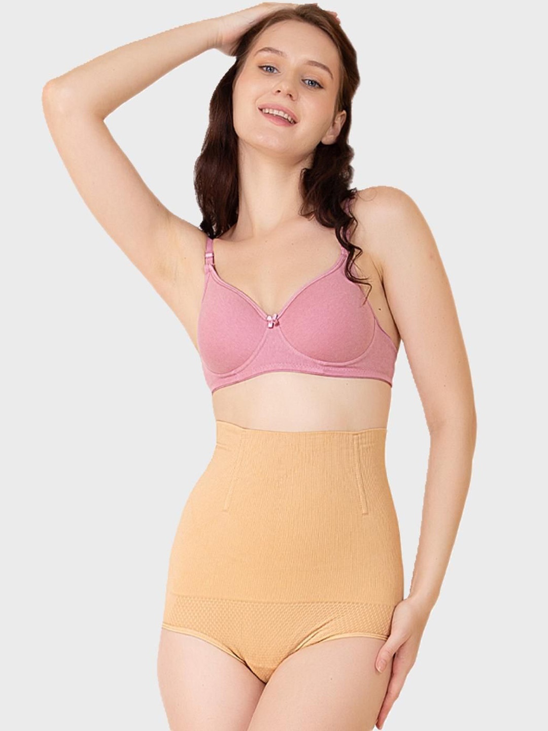 

Luella High Waisted Tummy & Thigh Women Shapewear, Beige