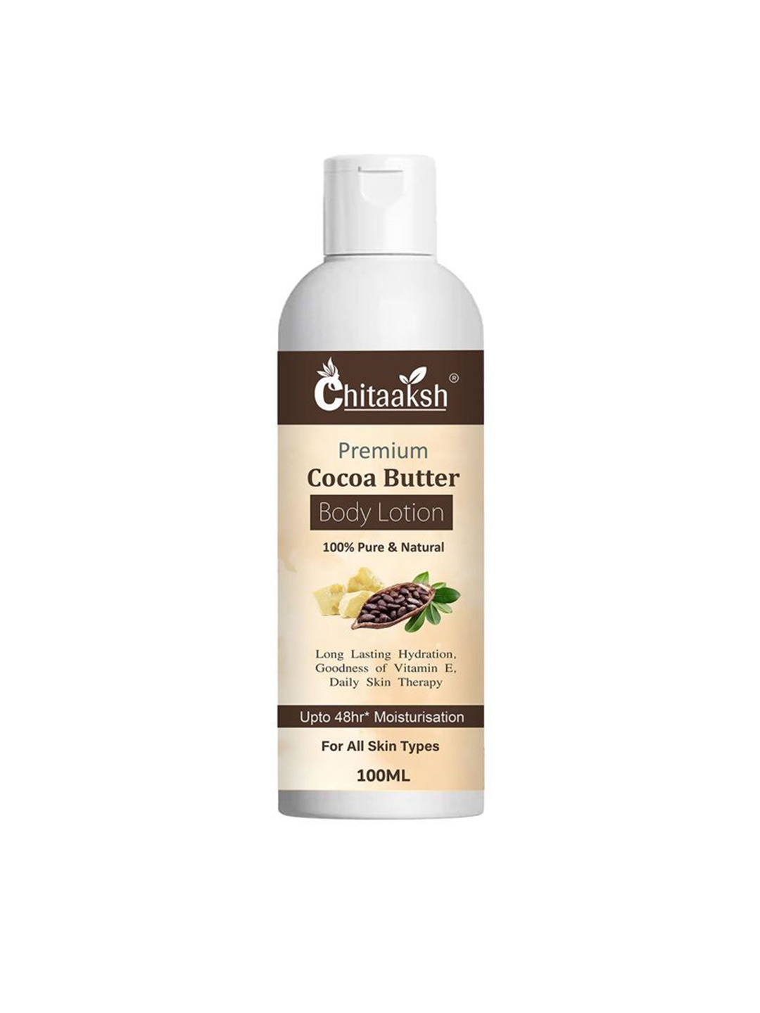 

Chitaaksh Cocoa Butter Body Lotion -100 ml, White