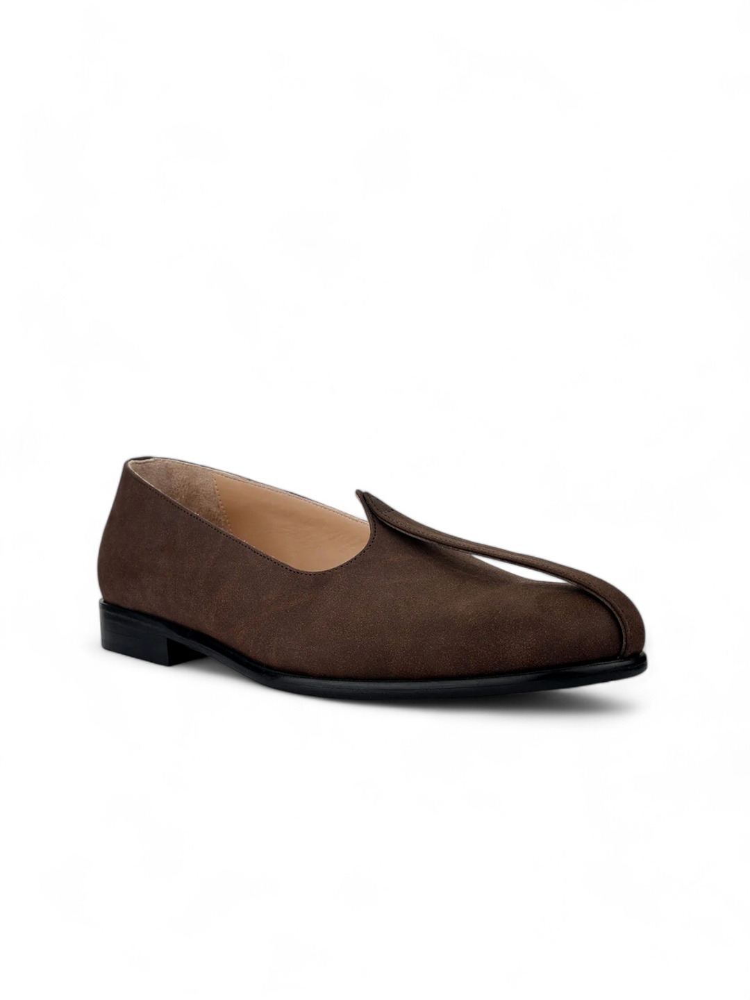 

Wolvenmilano Men Suede Mojaris, Brown