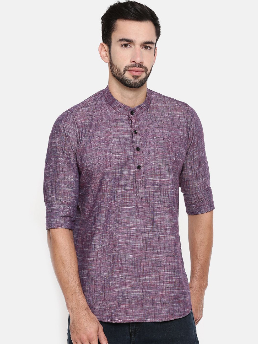 

Cross Court Men Kurta, Purple