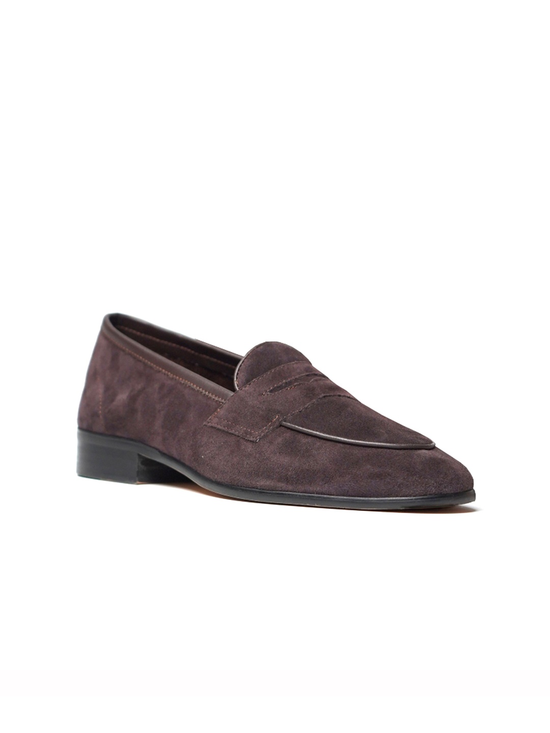 

Wolvenmilano Men Suede Loafers, Brown