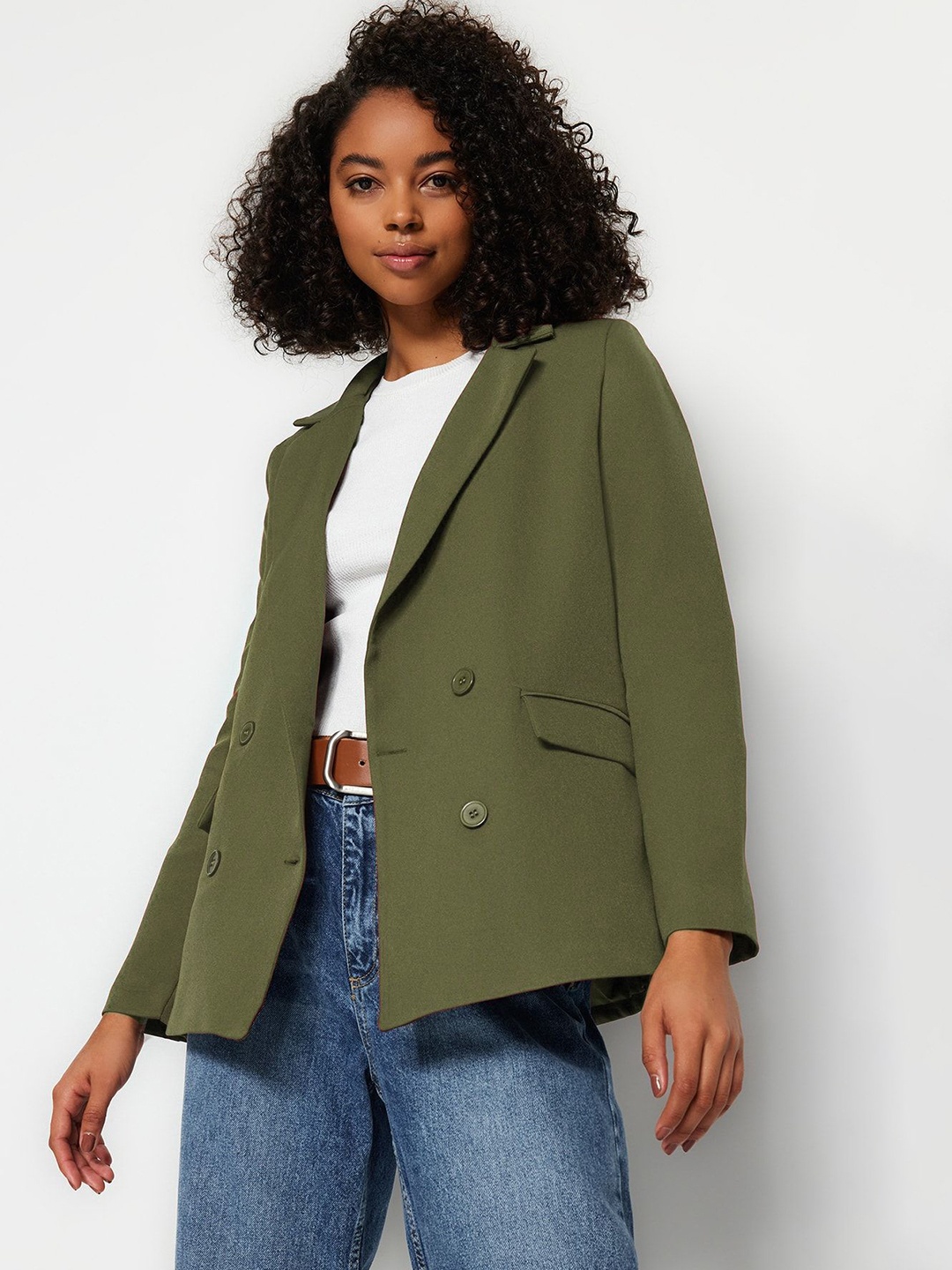 

Trendyol Women Longline Tailored Jacket, Na