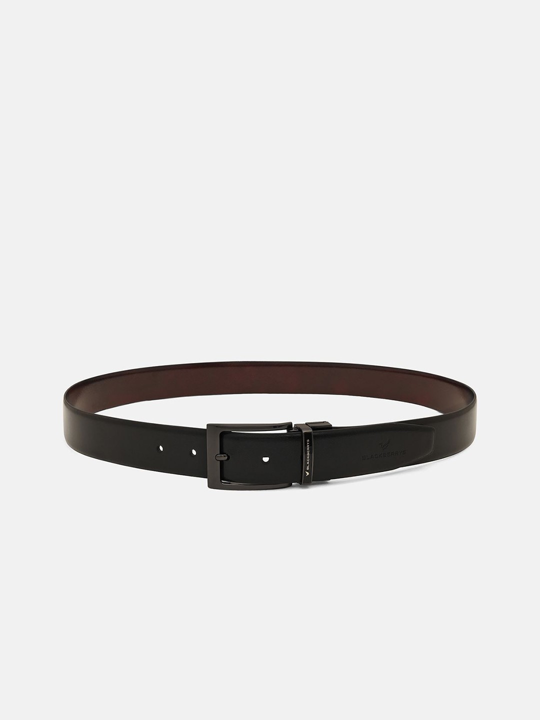 

Blackberrys Men Leather Reversible Belt, Navy blue