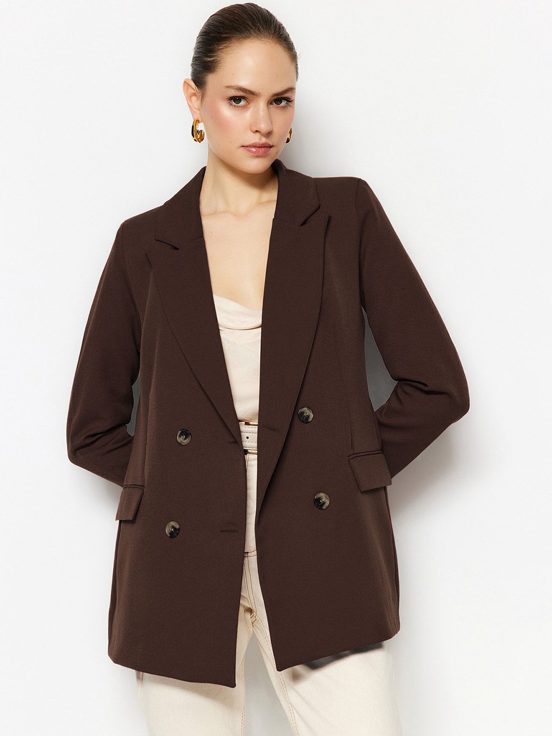 

Trendyol Women Longline Tailored Jacket, Na