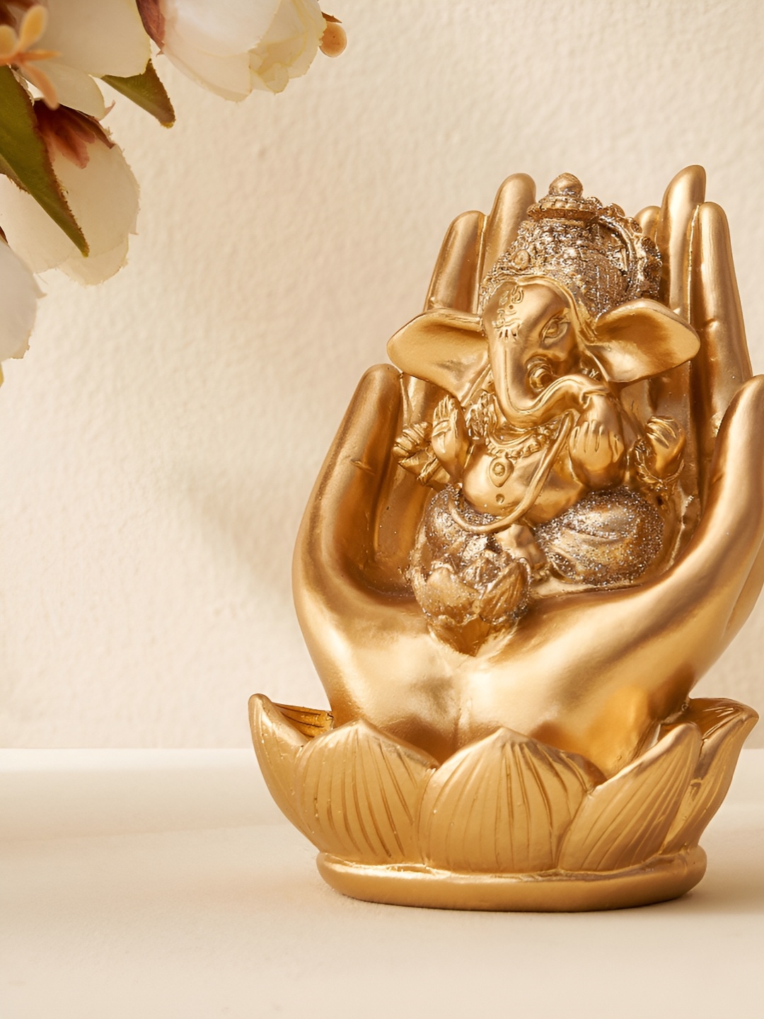 

Home Centre Corsica Tranquil Gold-Toned Religious Idol Showpiece