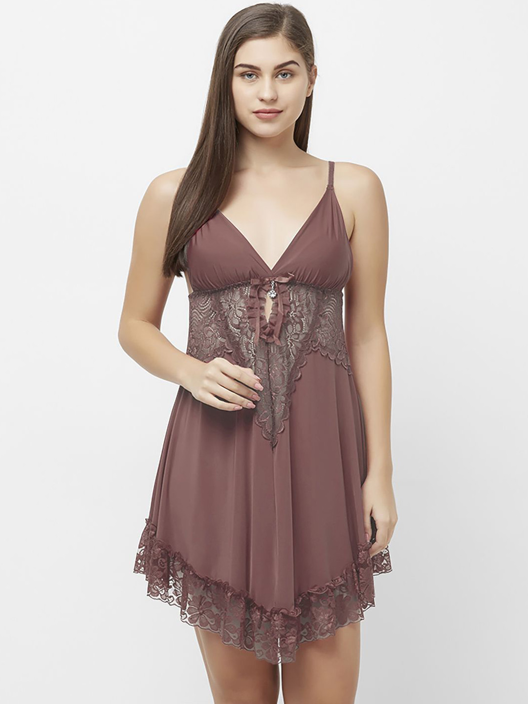 

FashionRack Net Baby Doll, Brown
