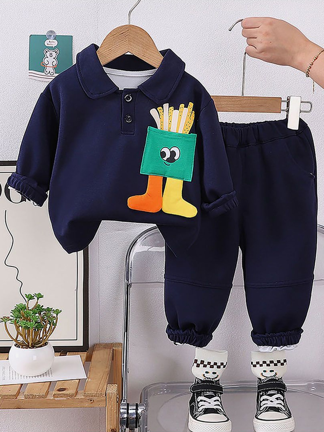

Little Surprise Box LLP Boys Printed Tracksuits, Blue