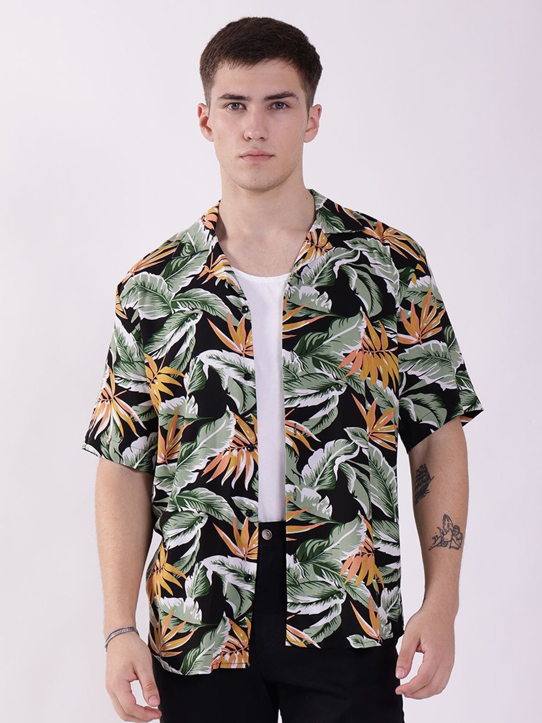 

RAYONBAY Men Relaxed Floral Opaque Printed Casual Shirt, Multi