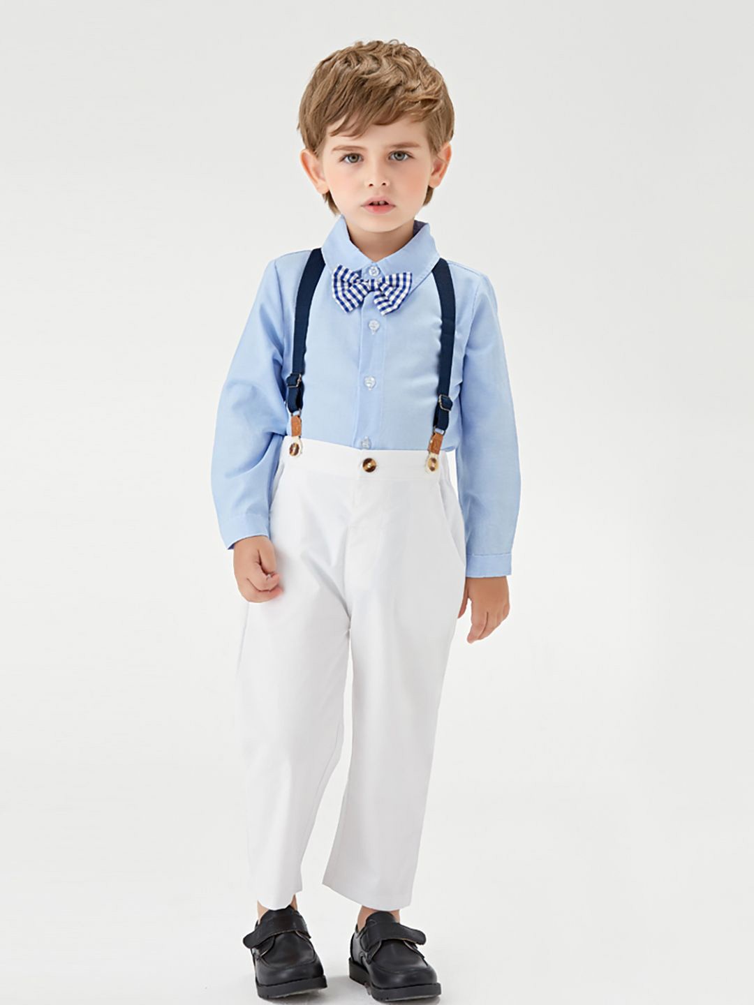 

JC SPARKLE Boys Shirt with Trousers & Suspenders, Blue