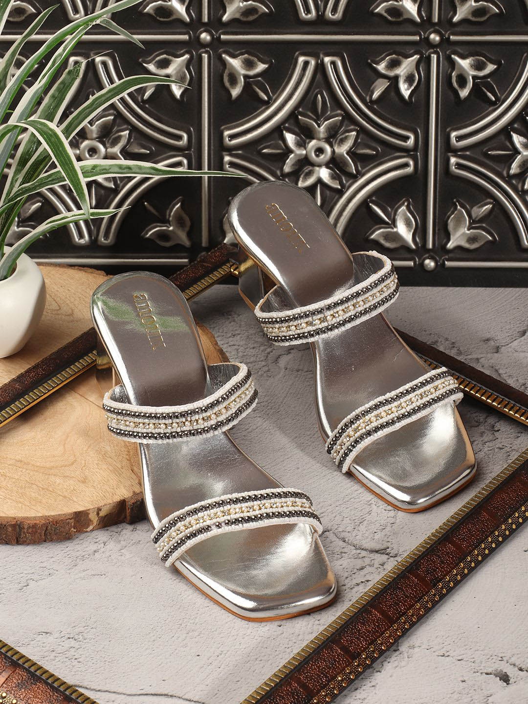 

Anouk Block Pumps, Silver