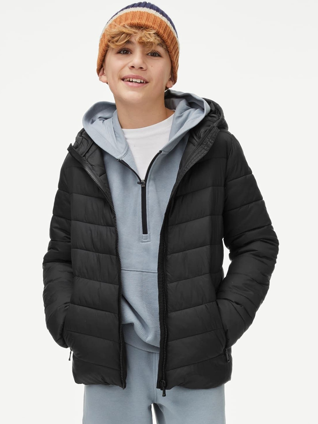 

Marks & Spencer Boys Lightweight Puffer Jacket, Black