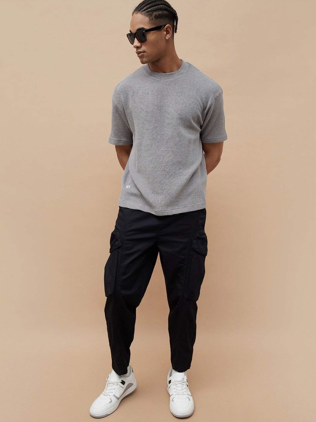 

Forca by Lifestyle Men Pockets T-shirt, Grey