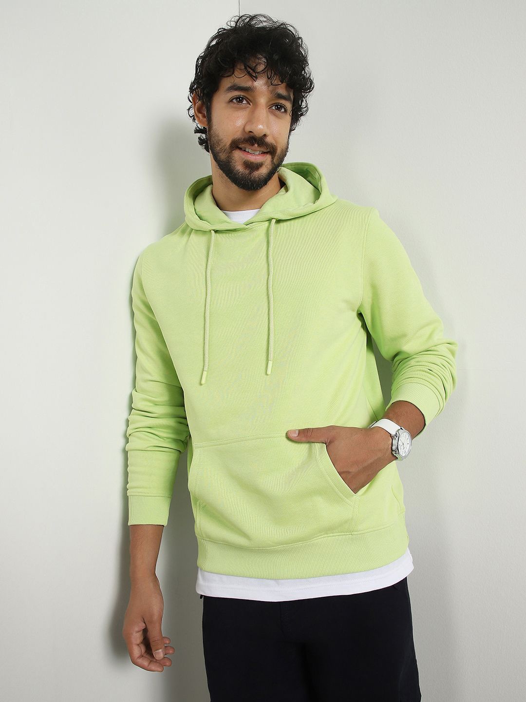 

NOBERO Men Hoodie Sweatshirt, Green