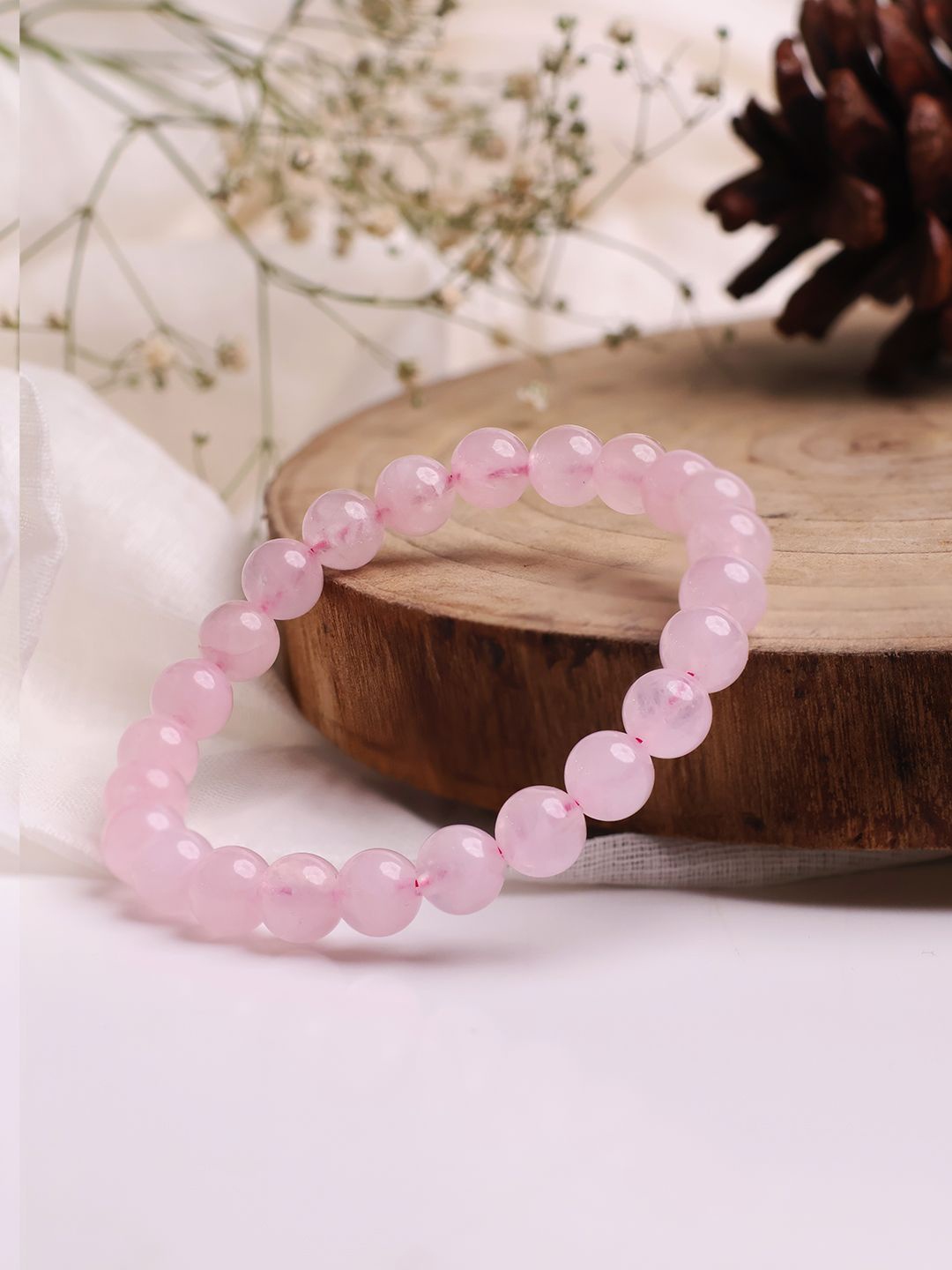 

Shubhanjali Unisex Crystals Bracelet, Pink