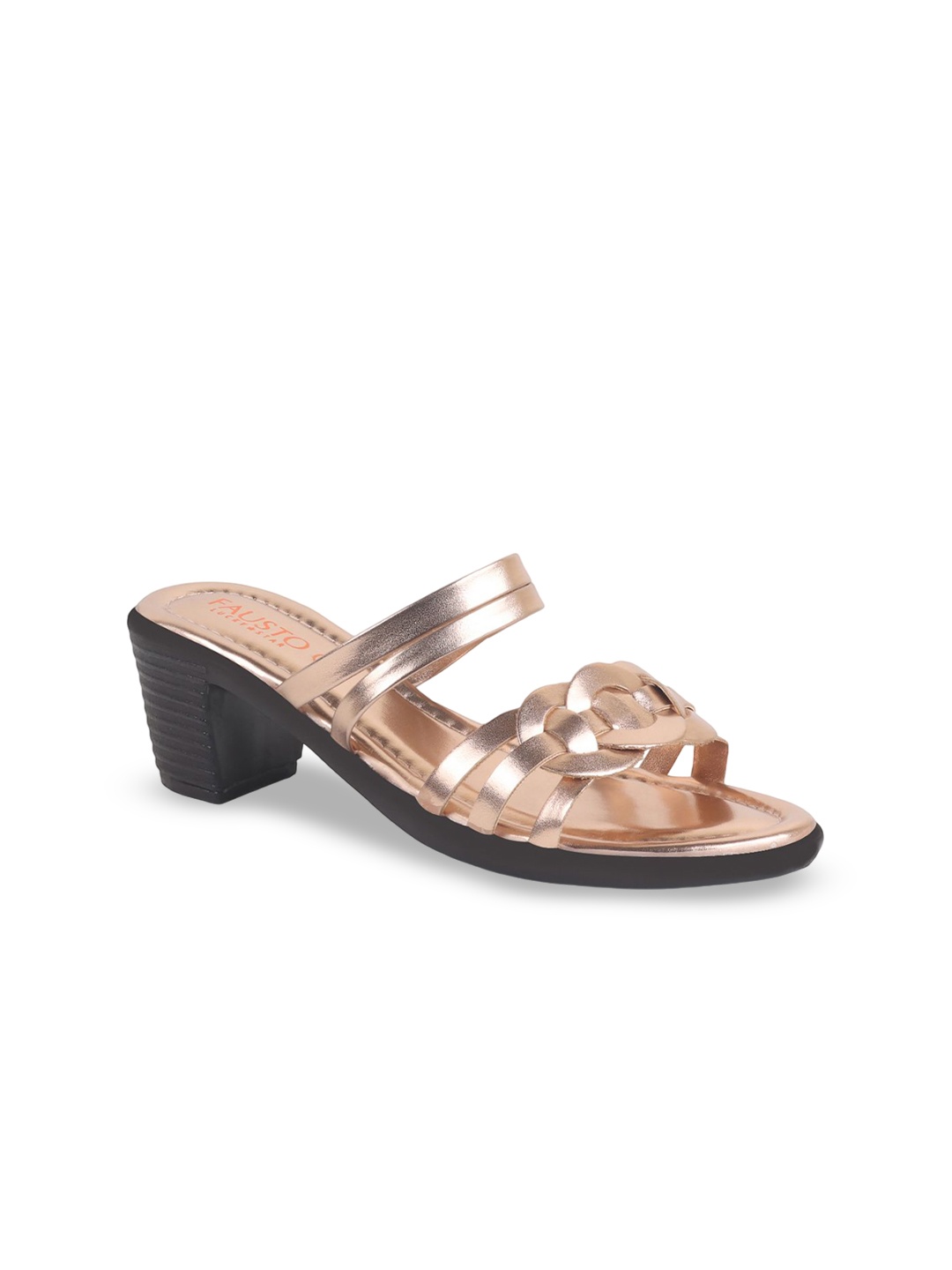 

FAUSTO PU Block Sandals, Rose