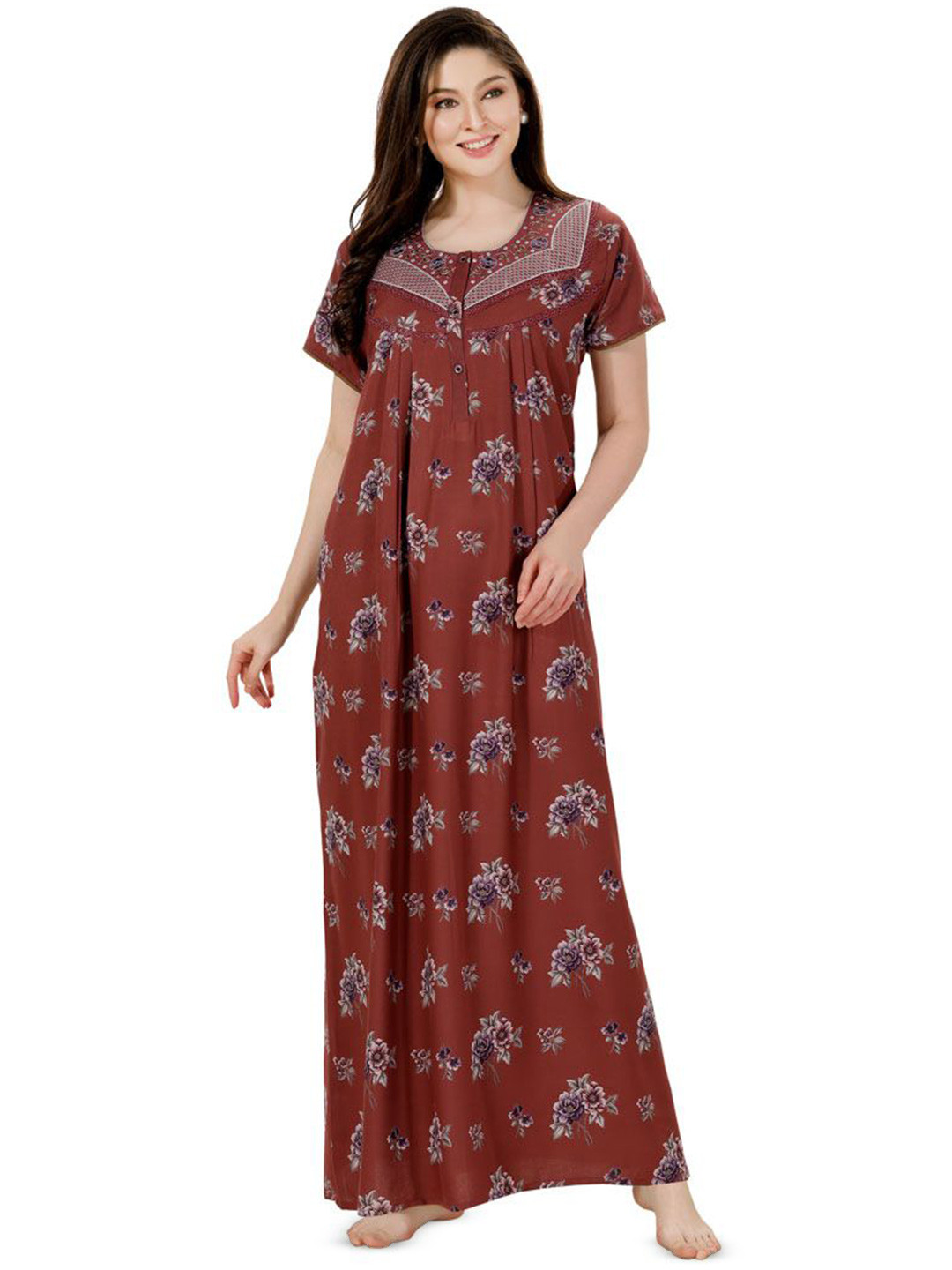 

Soulemo Maxi Nightdress, Purple