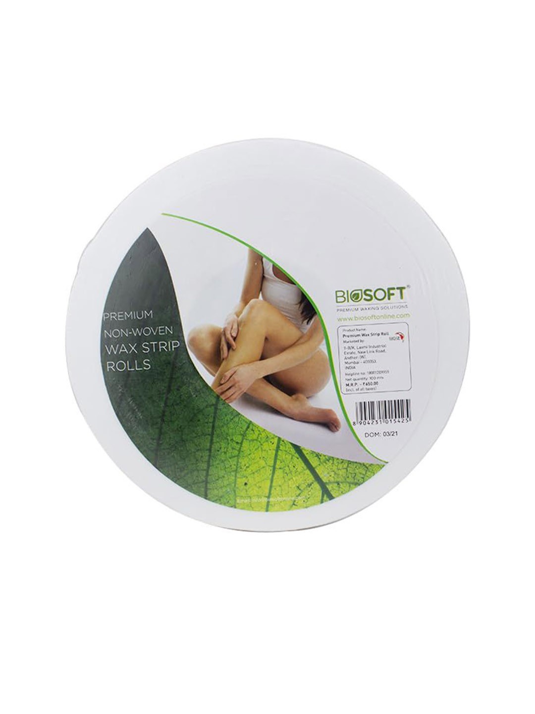 

Biosoft Non Woven Wax Strips Rolls-100 m, White
