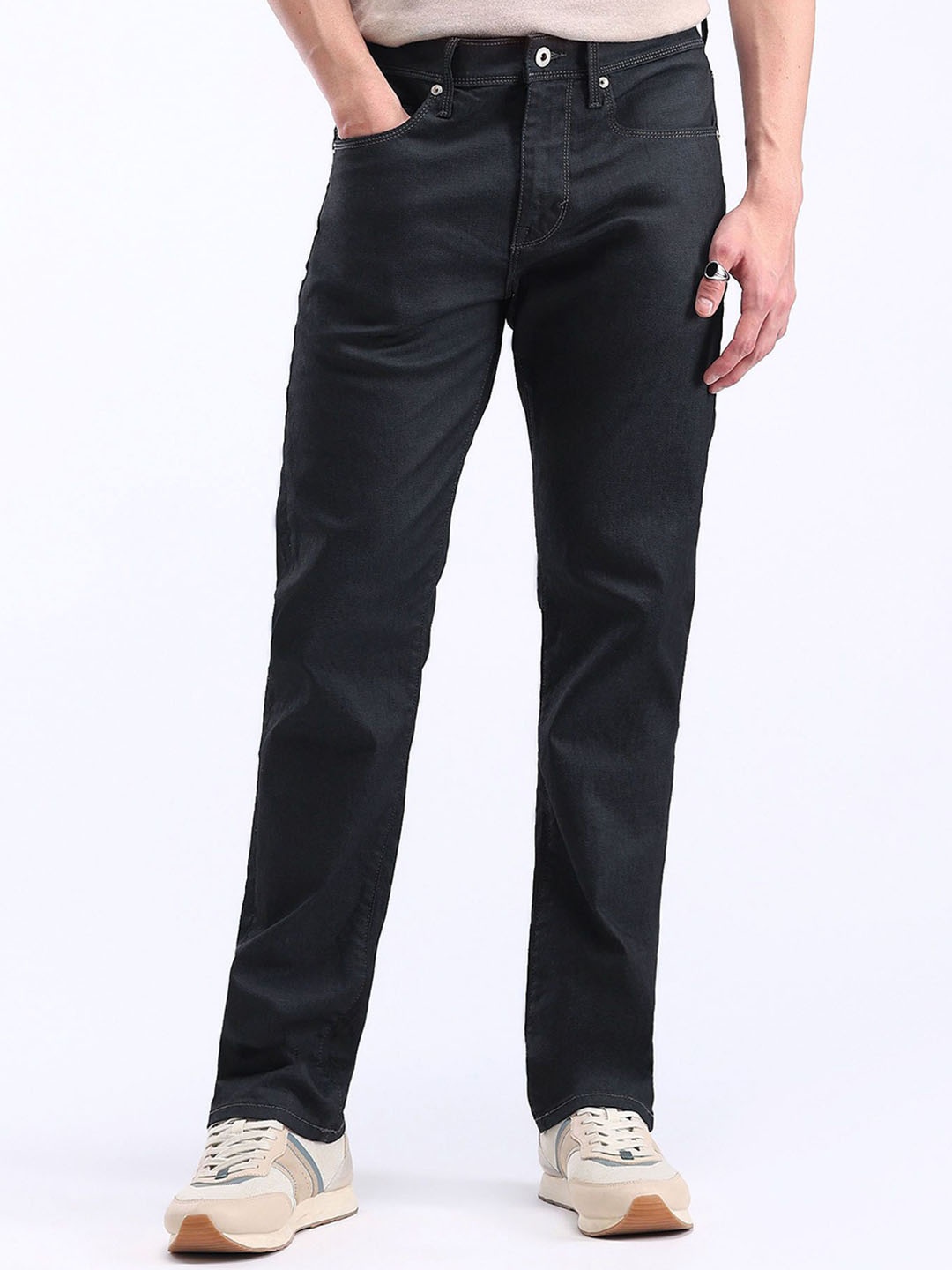 

Flying Machine Men Slim Fit Stretchable Jeans, Blue